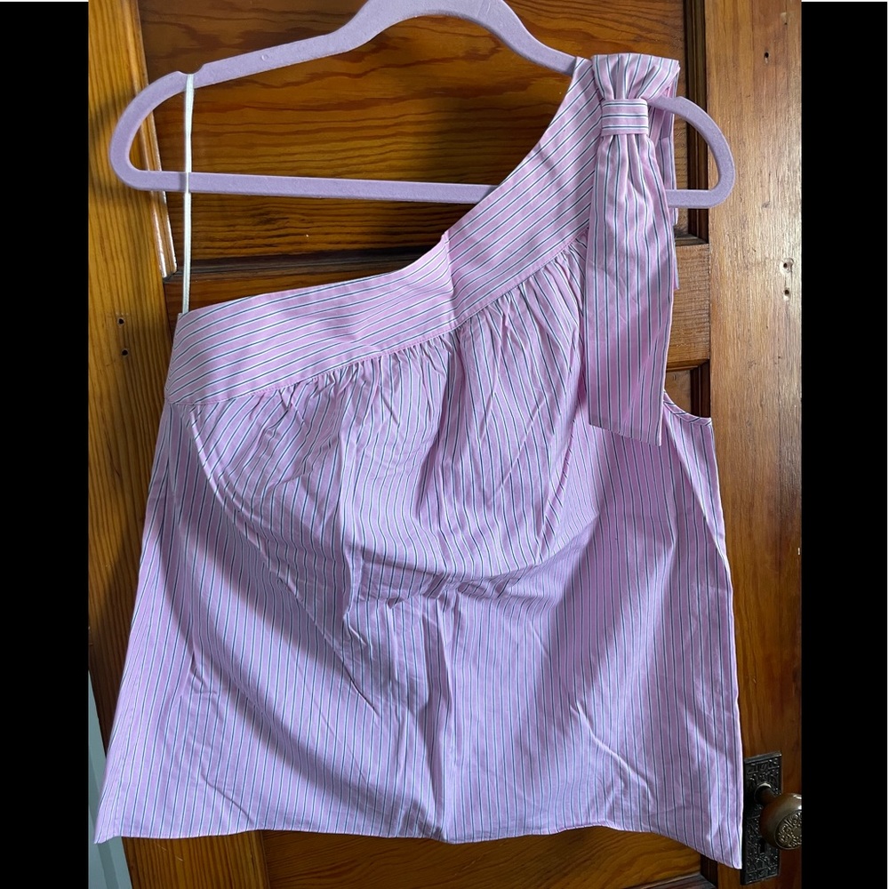 NEW Parker striped One-Shoulder Top